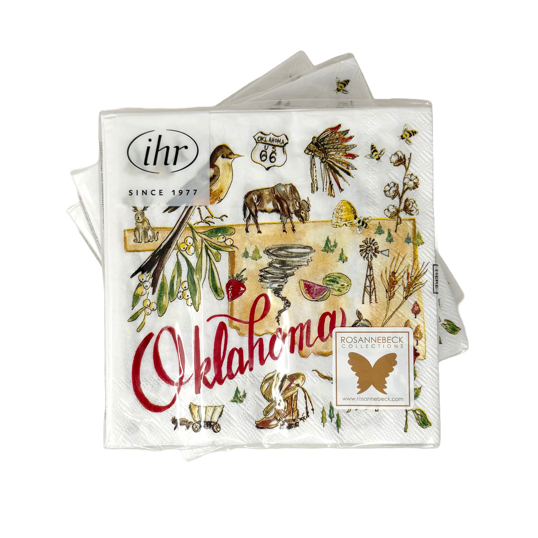 Oklahoma Rosanne Beck Cocktail Napkin Set