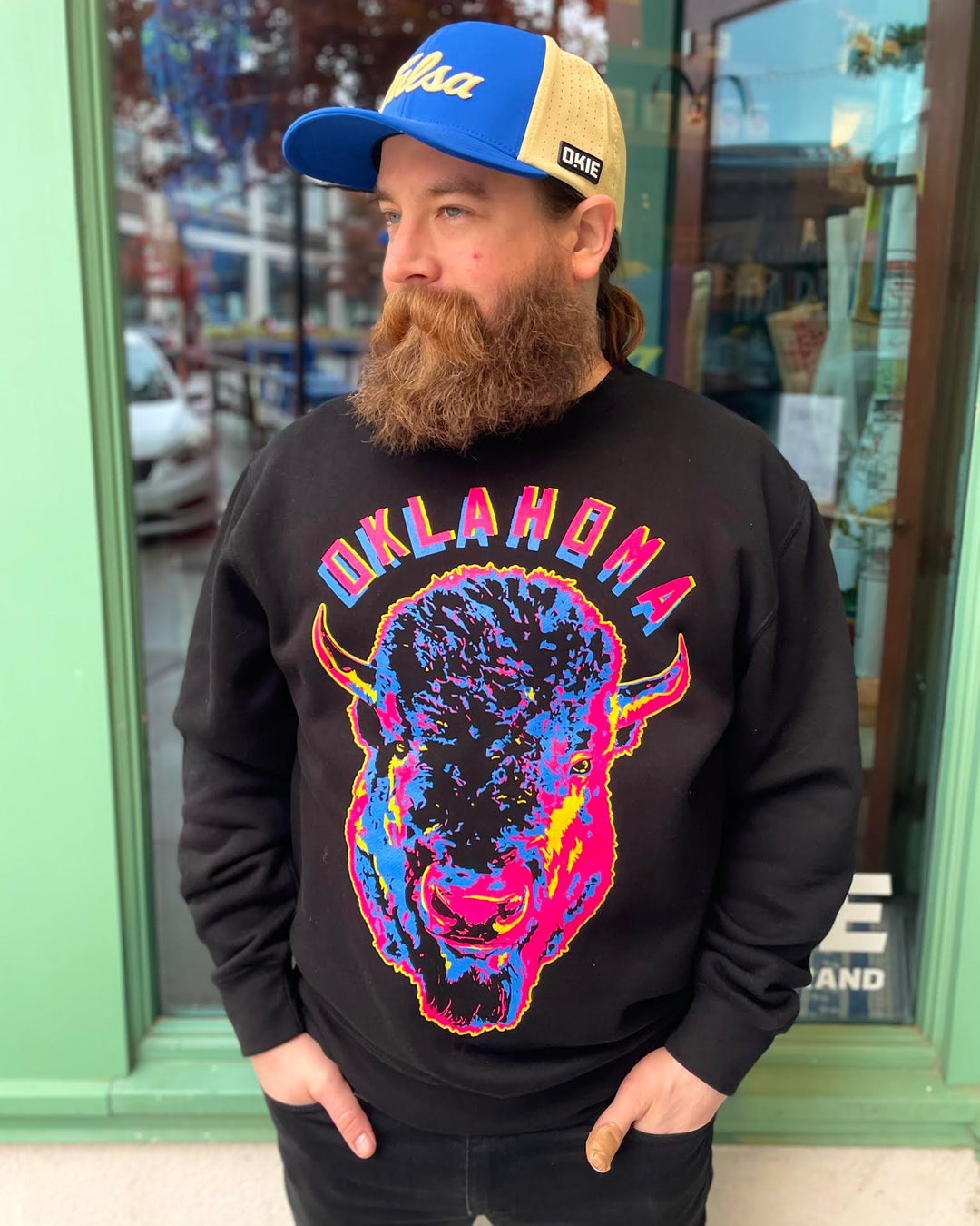 Neon Bison Sweatshirt