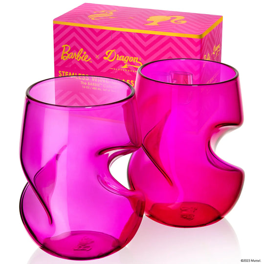 Barbie  X Dragon Glassware Stemless Wine Glasses