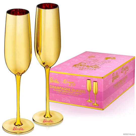 Barbie X Dragon Glassware Dreamhouse  Champagne Flutes