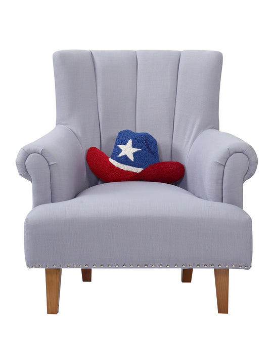 Patriotic Cowboy Hat Pillow