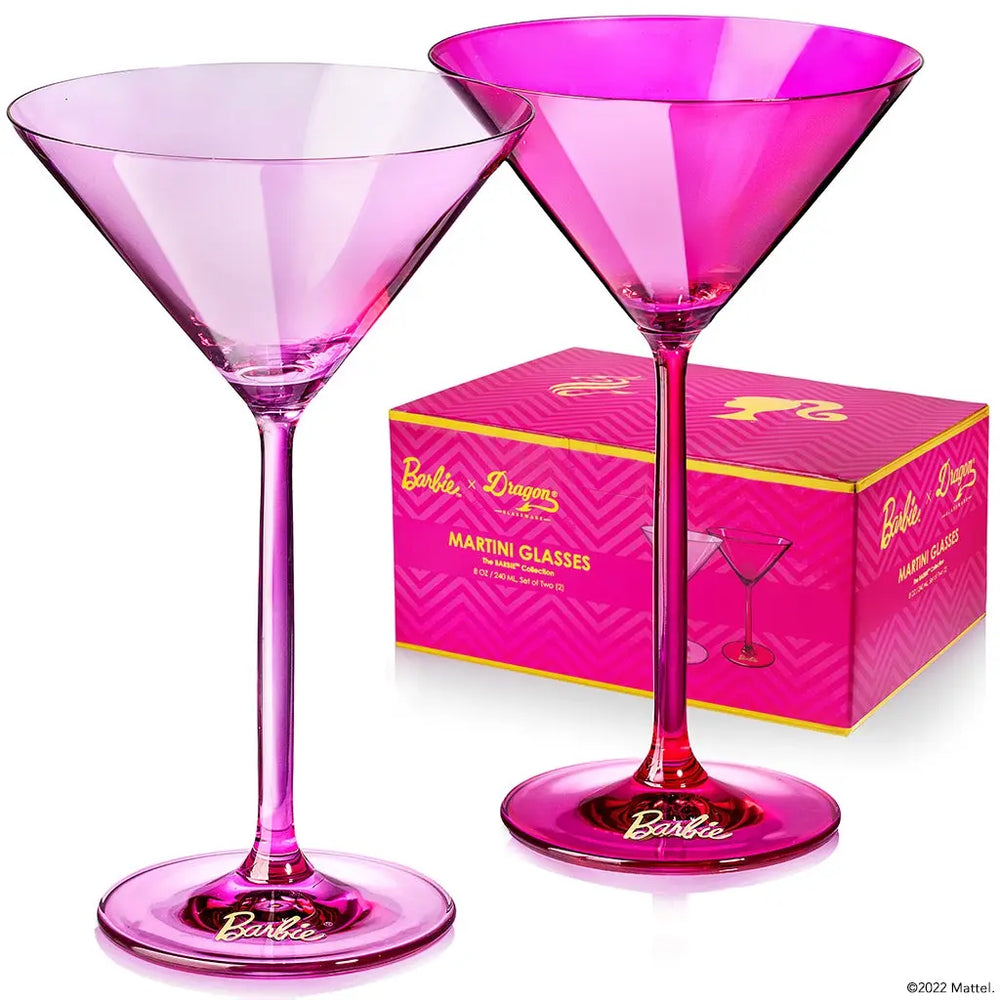 Barbie  X Dragon Glassware Martini Glasses