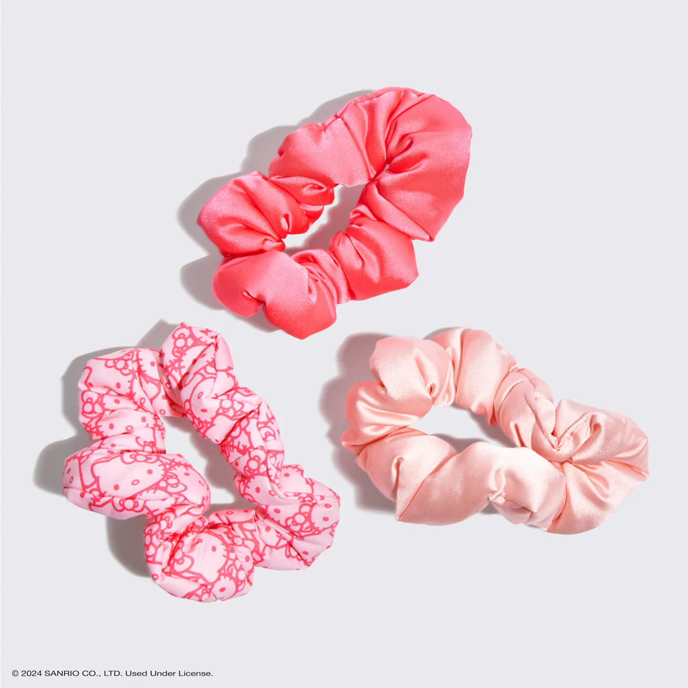 Hello Kitty Fabric Puffy Scrunchies Set