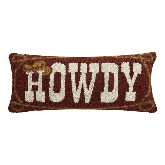 Howdy Lasso and Cowboy Hat Pillow