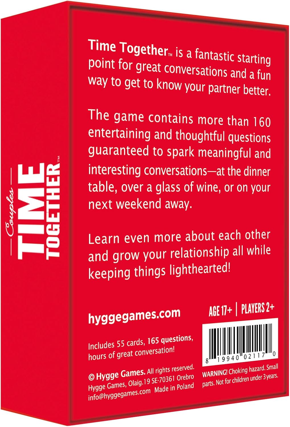 Time Together Card Game - Couples Edition