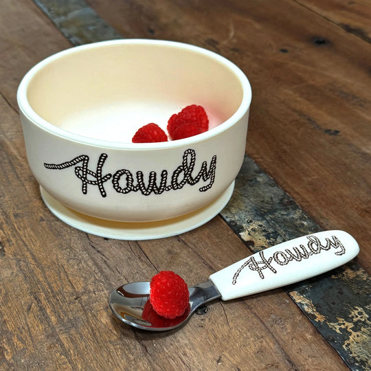 Howdy Suction Bowl and Spoon Set