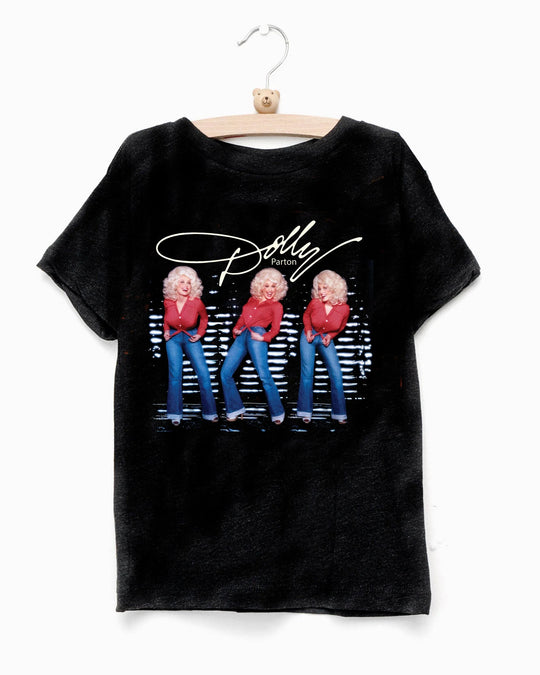 Youth Dolly Parton Triple Threat Black Tee