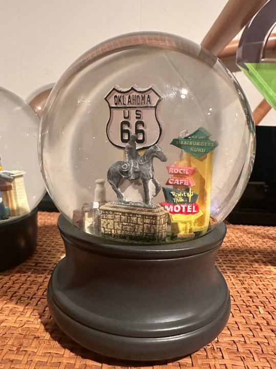 Oklahoma Route 66 Snow Globe