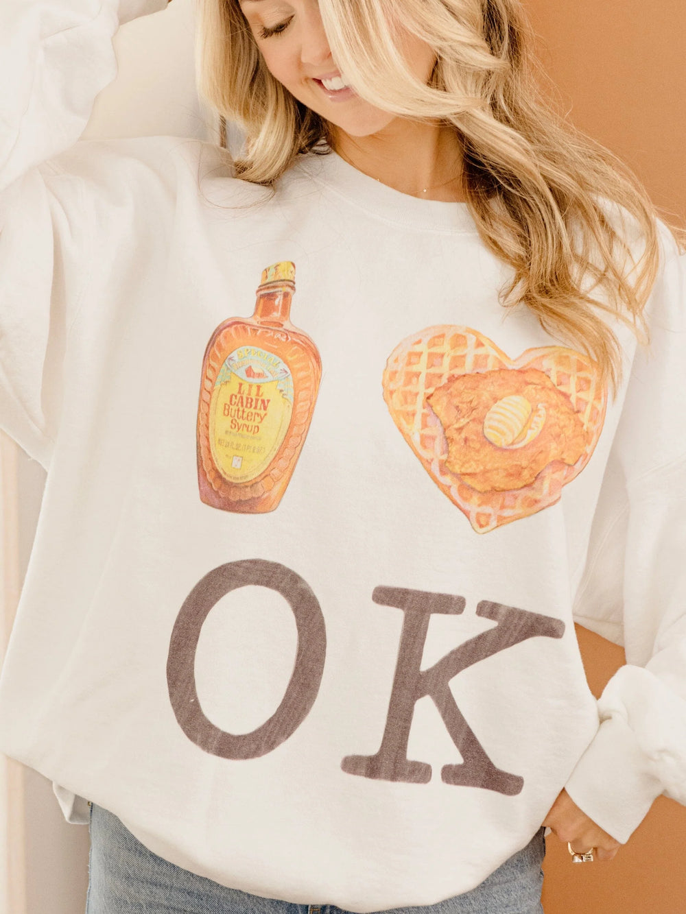 I Heart Chicken & Waffles OK Sweatshirt