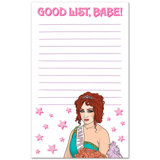 Chappell Good List, Babe Notepad