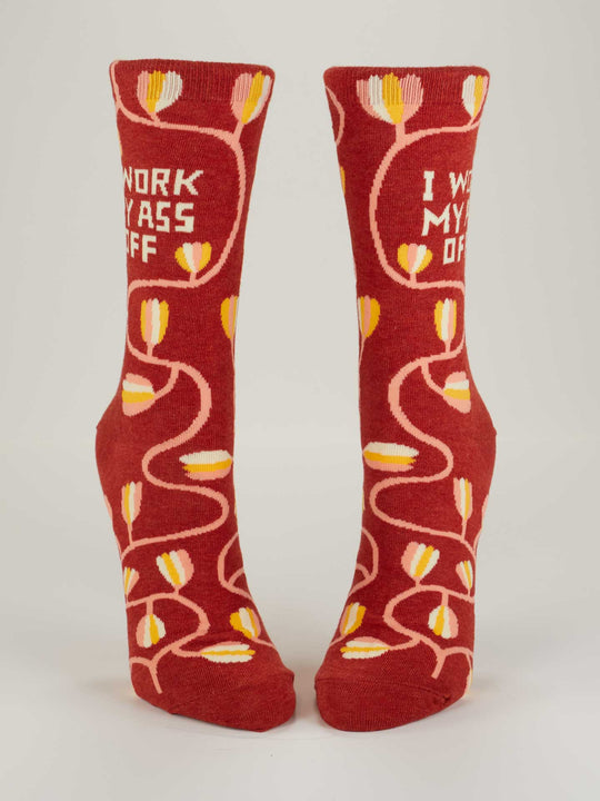 Work My Ass Off Women's Crew Socks