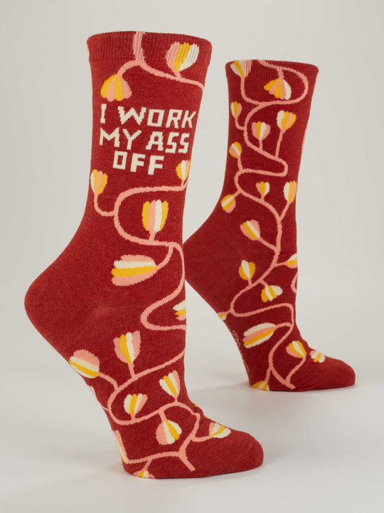 Work My Ass Off Women's Crew Socks