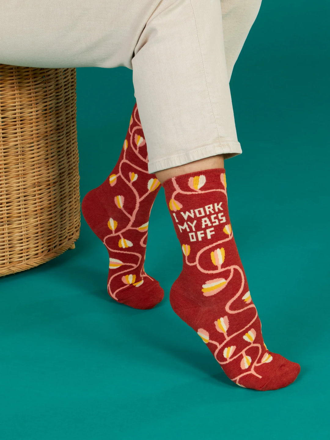 Work My Ass Off Women's Crew Socks