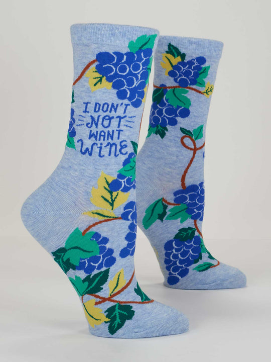 Don't Not Want Wine Women's Crew Socks