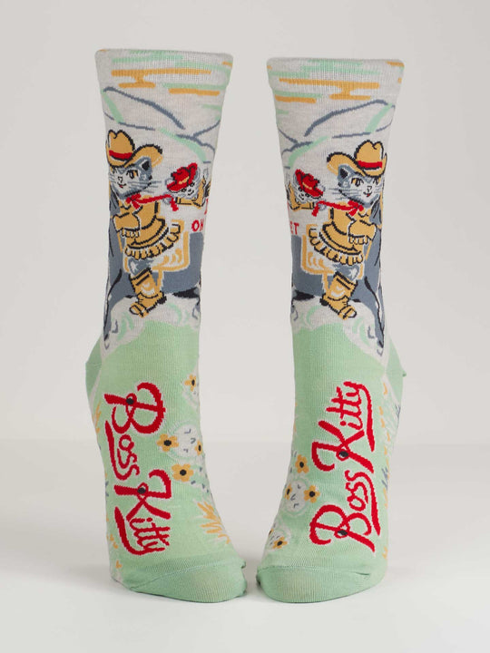 Boss Kitty Women's Crew Socks