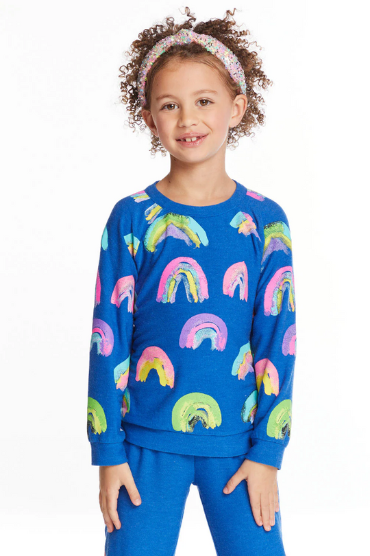 Painted Rainbows Love Knit Raglan Pullover