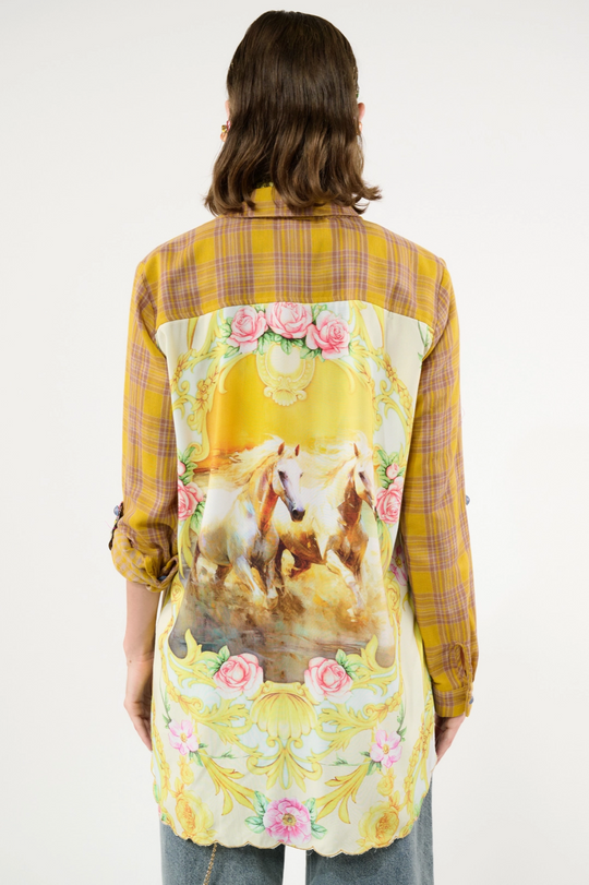 Wild West Mustard Ivory Shirt