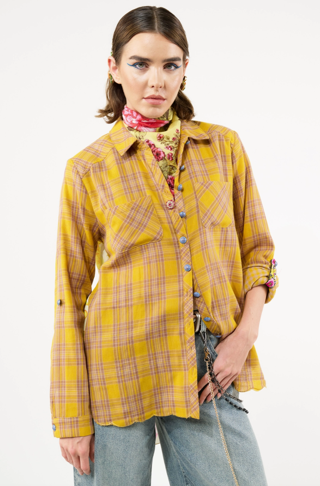 Wild West Mustard Ivory Shirt