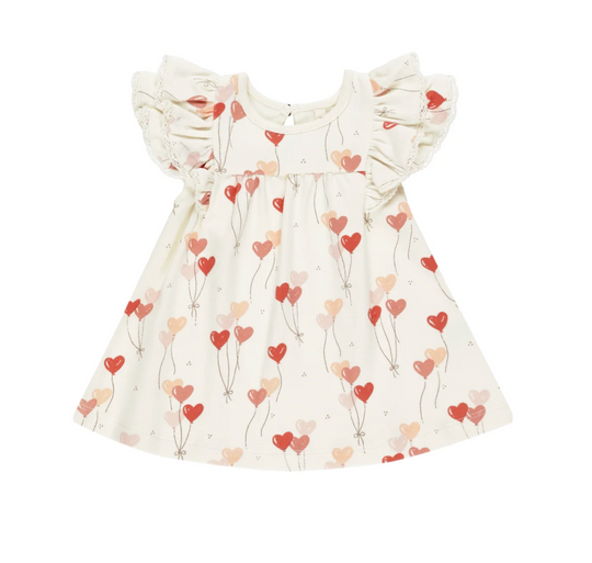 FLUTTER DRESS || HEART BALLOONS