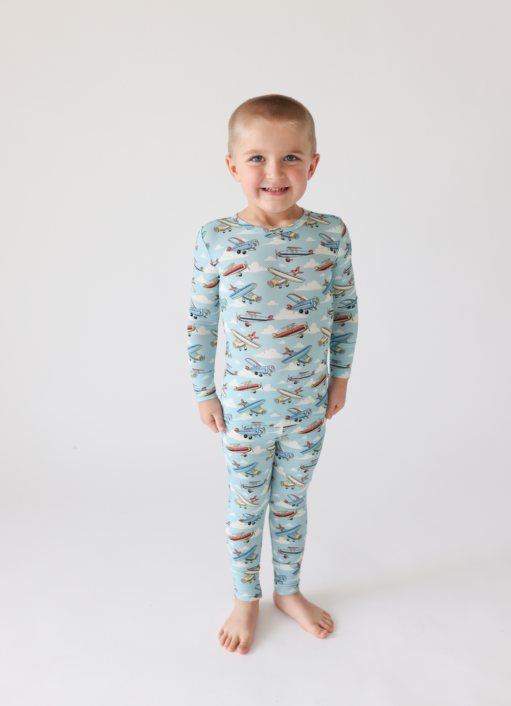 Posh Peanut - Posh Planes Classic Pajama Set