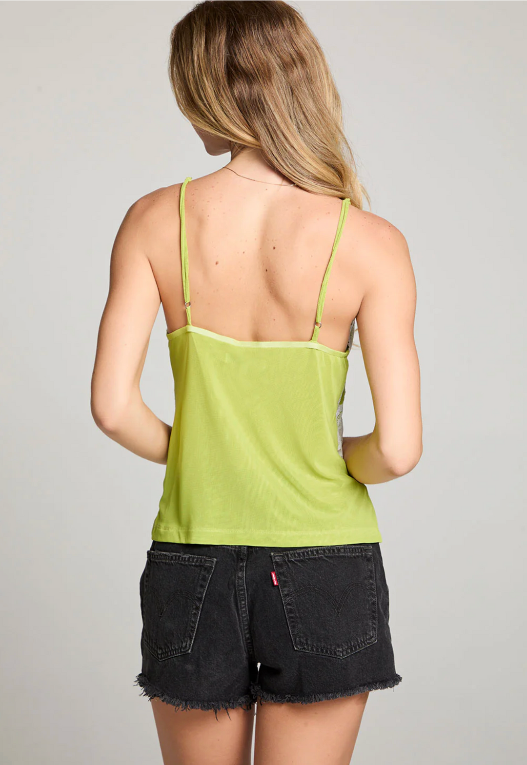 Julia Chartreuse Green Tank Top