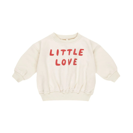 RELAXED FLEECE SWEATSHIRT || LITTLE LOVE