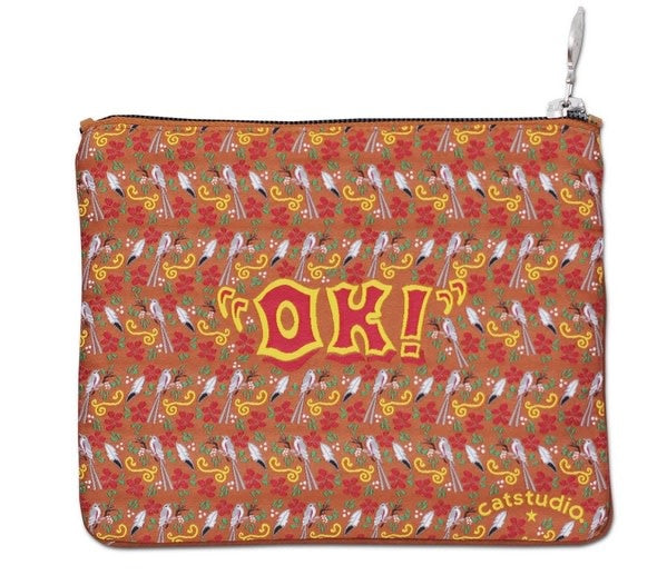 Oklahoma Embroidered Pouch