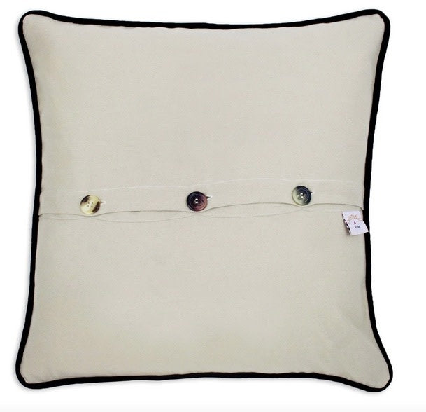 Route 66 Hand Emroidered Pillow