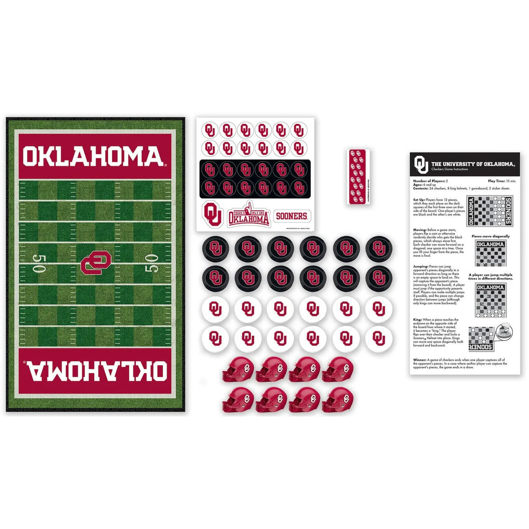 Oklahoma Sooners Checkers Board Game