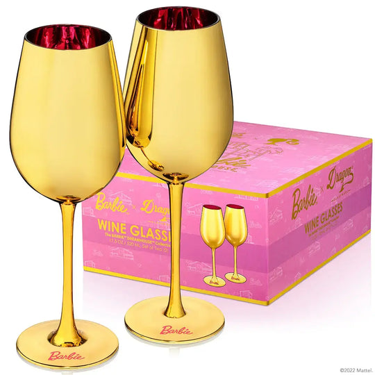 Barbie  X Dragon Glassware Dreamhouse Wine Glasses