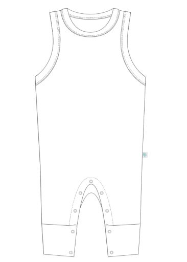 Sharkly - Basic Racerback Romper