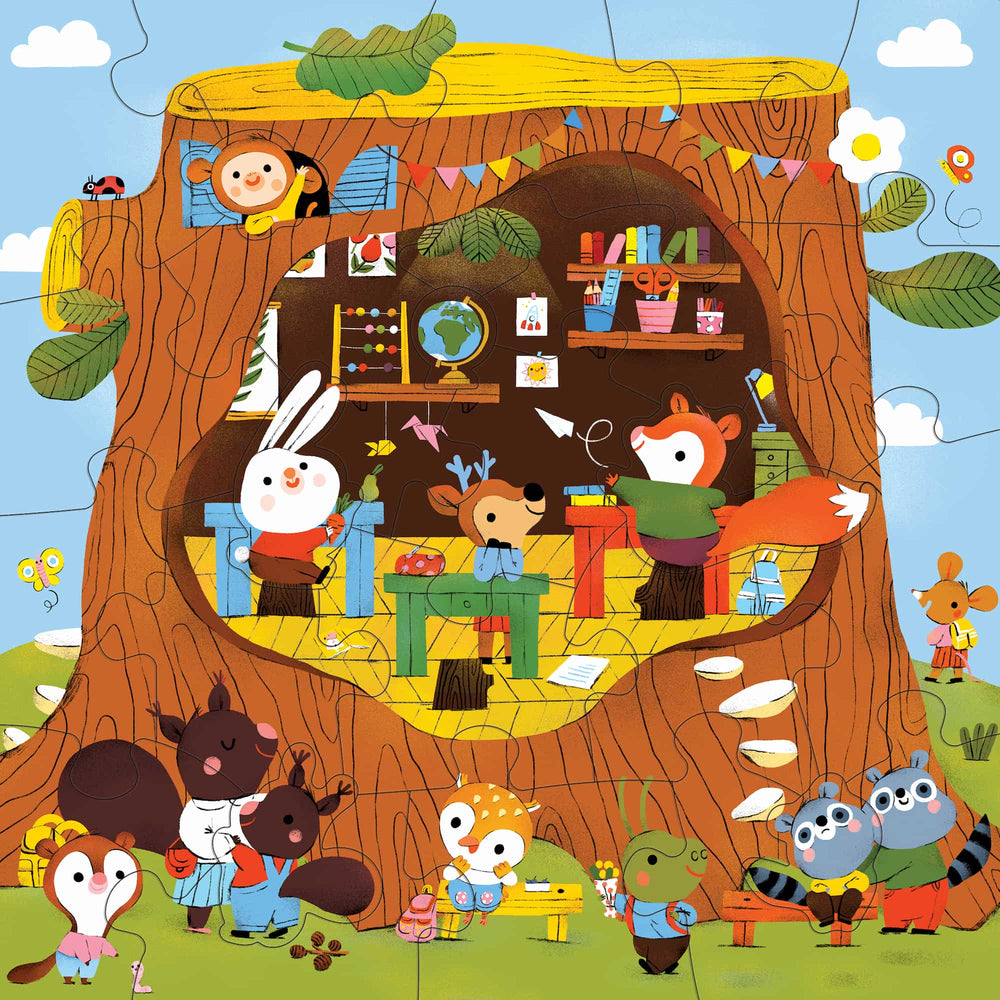 Forest School 25 Pieces Floor Puzzle