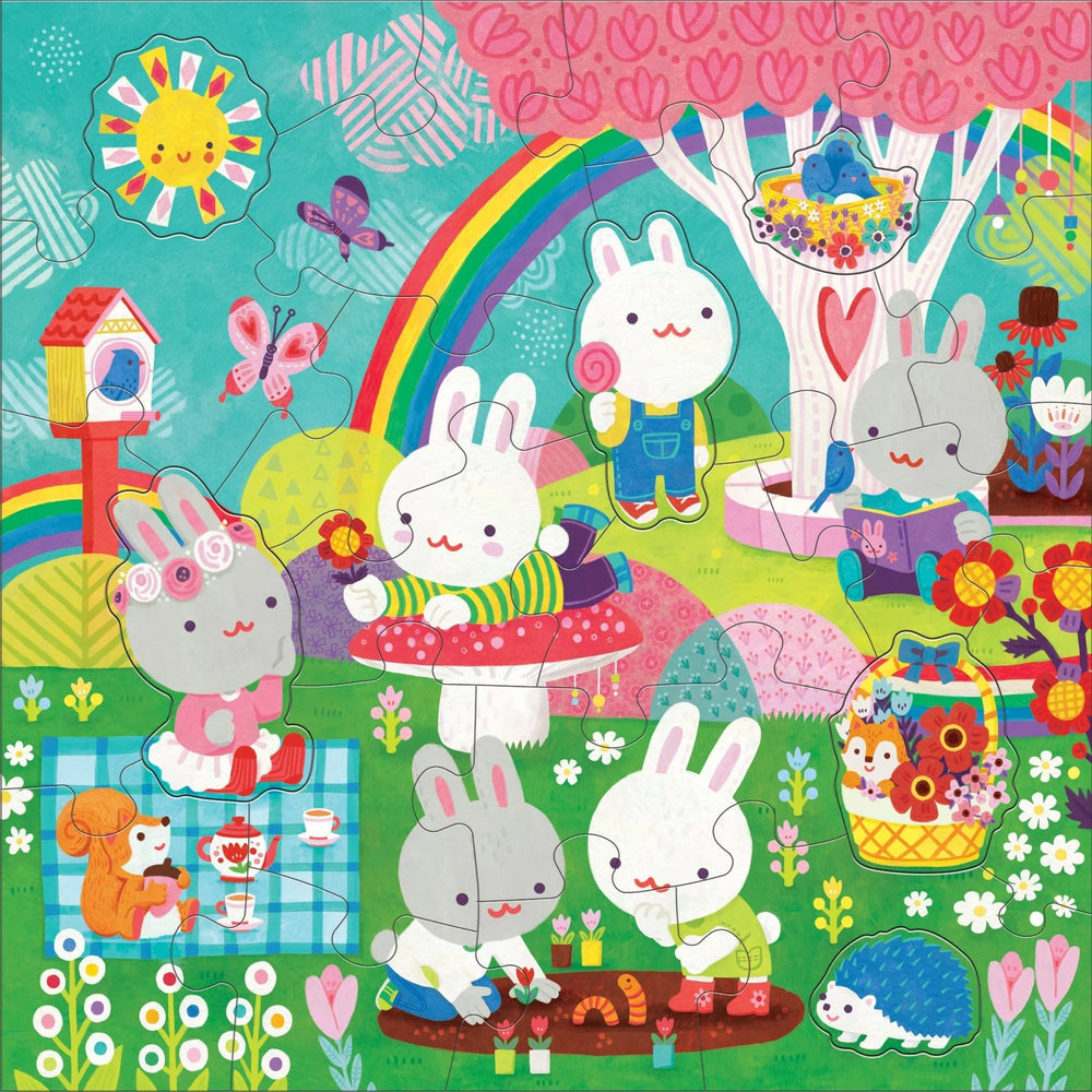 Garden Bunnies 25 Piece Floor Puzzle