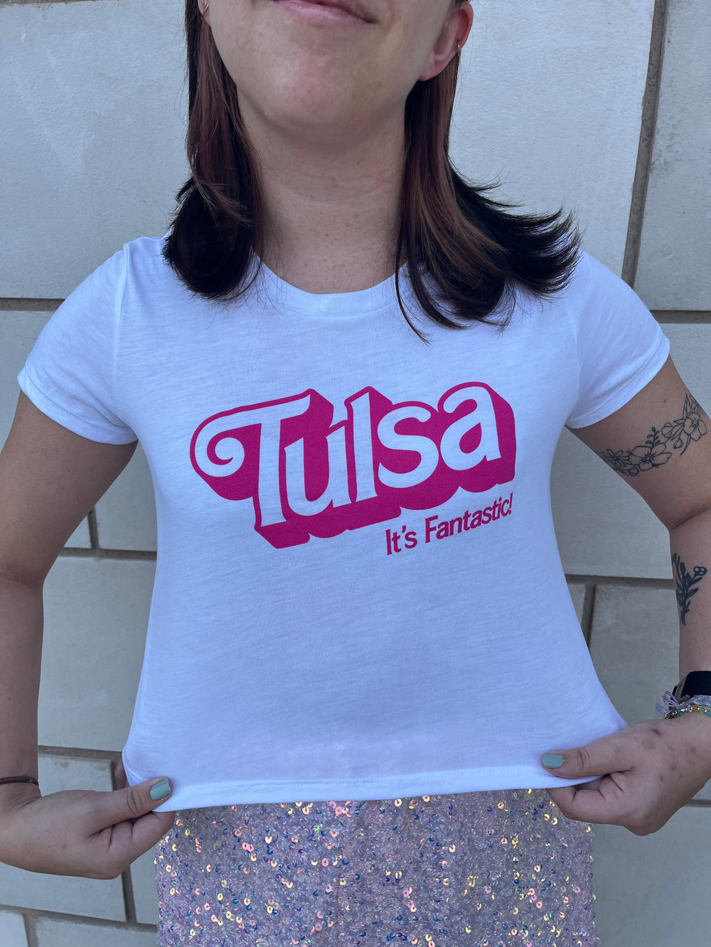 Tulsa It's Fantastic Crop Tshirt