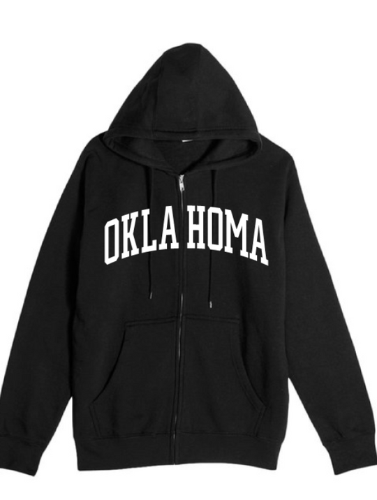 Oklahoma Ida Red Zip Hoodie