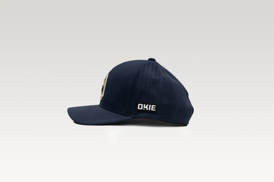 The Okie Brand Pierce Performance Navy Flat Bill Hat