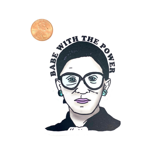 RBG Babe With Power Color Sticker