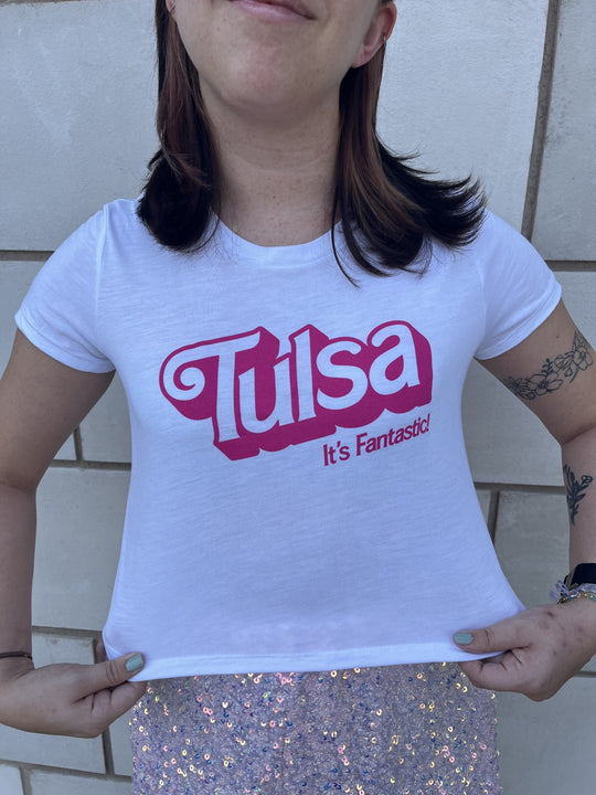 Tulsa Barbie Crop Tshirt