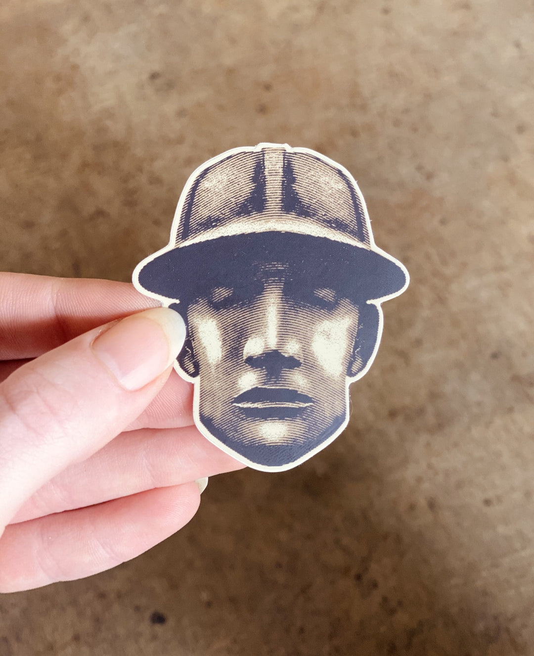 Driller Head Matte Sticker