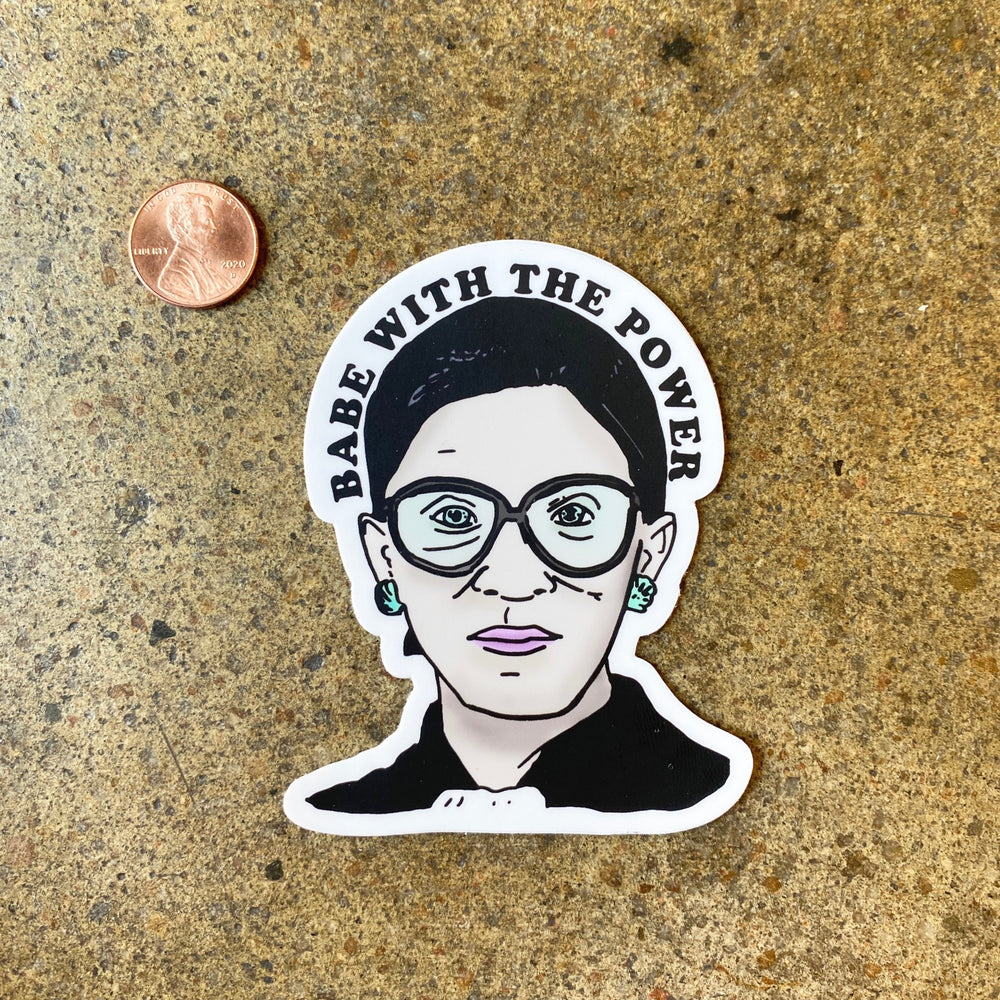 RBG Babe With Power Color Sticker