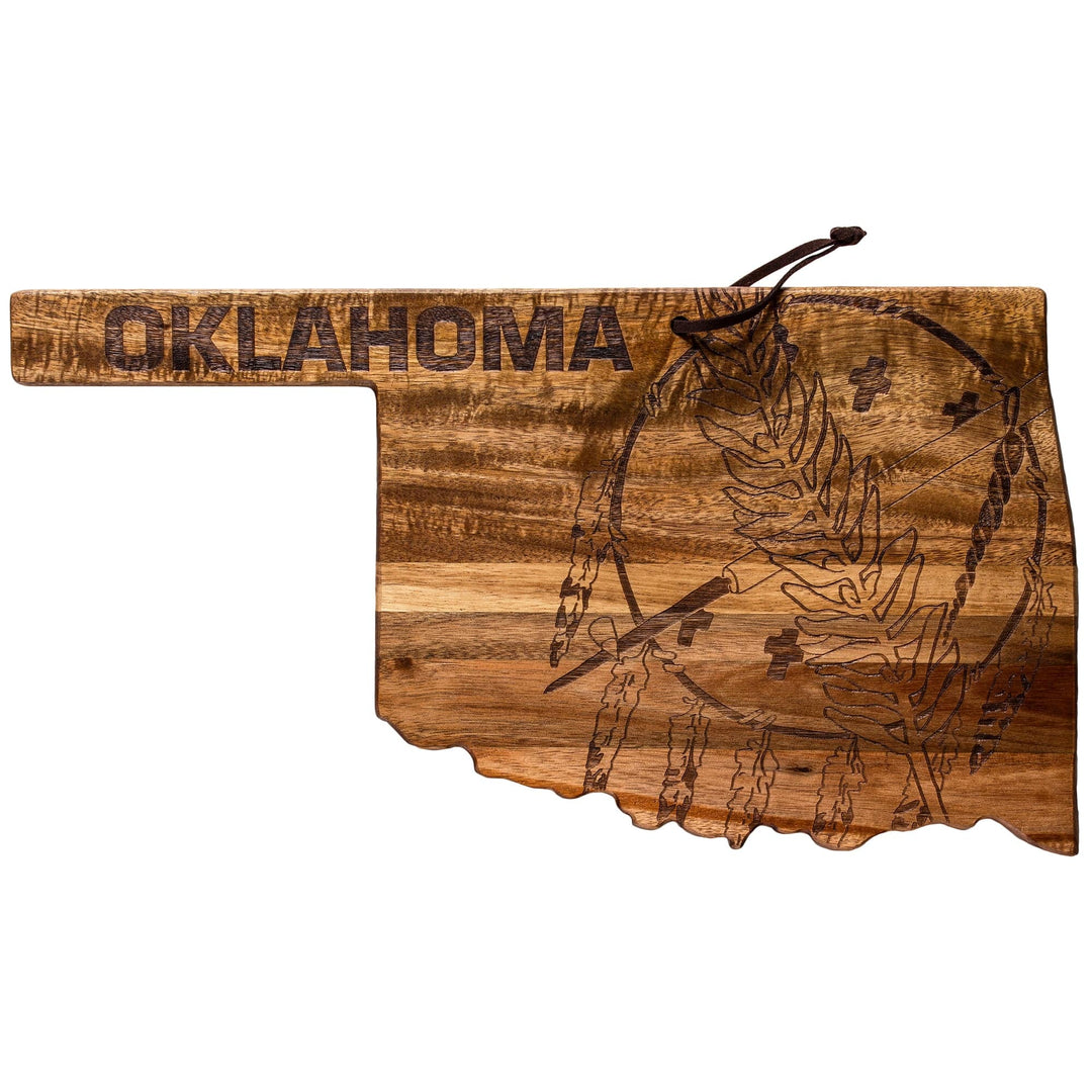 Rock & Branch Origins Series Oklahoma Shield Serving Board