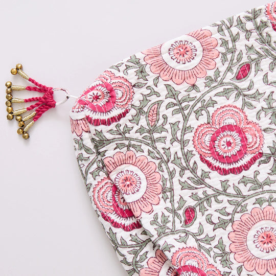 Pink Lisbon Quilted Pouch