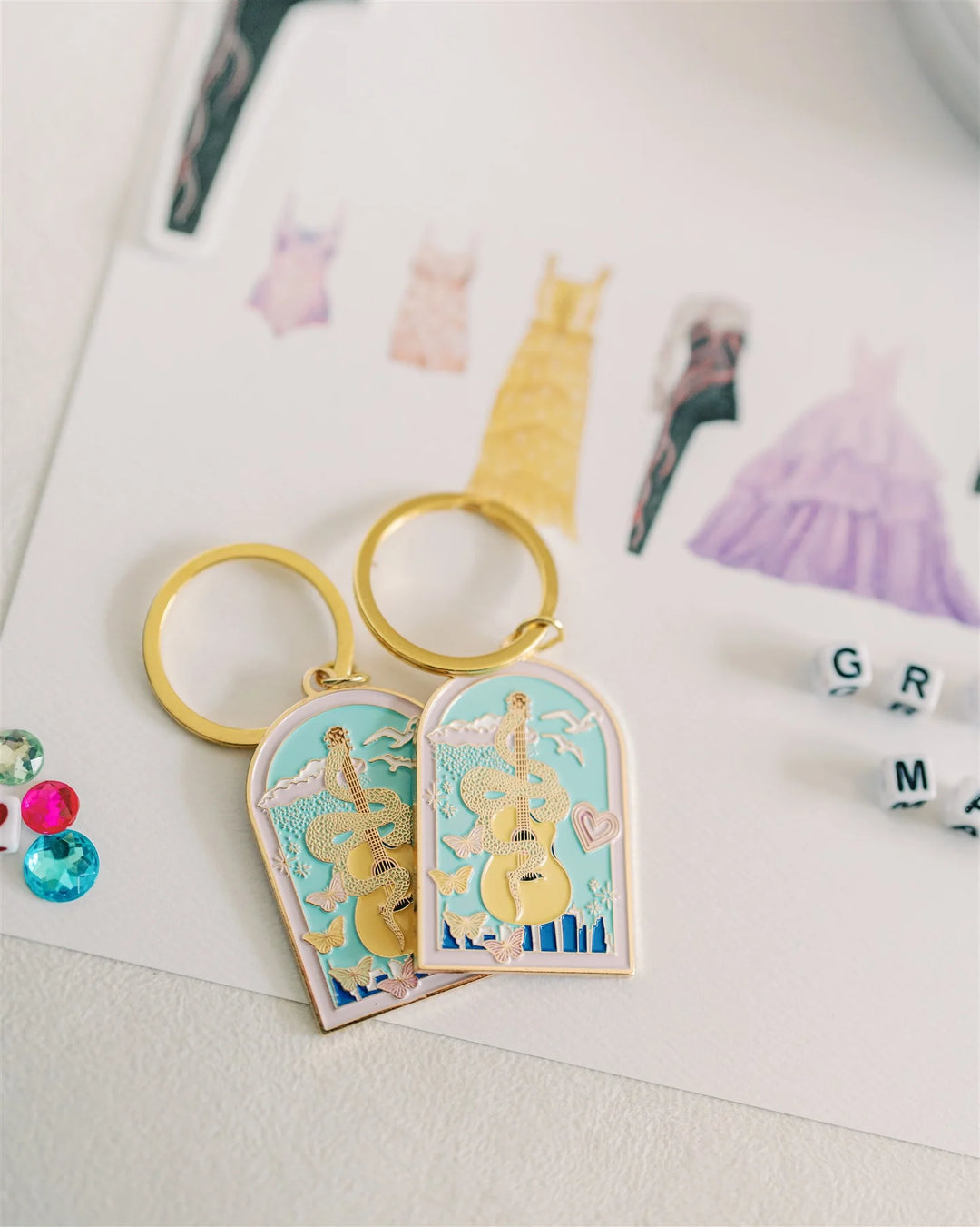 Taylor Swift Enamel Keychain