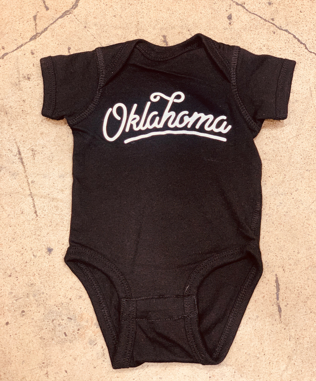 Oklahoma Script Onesie