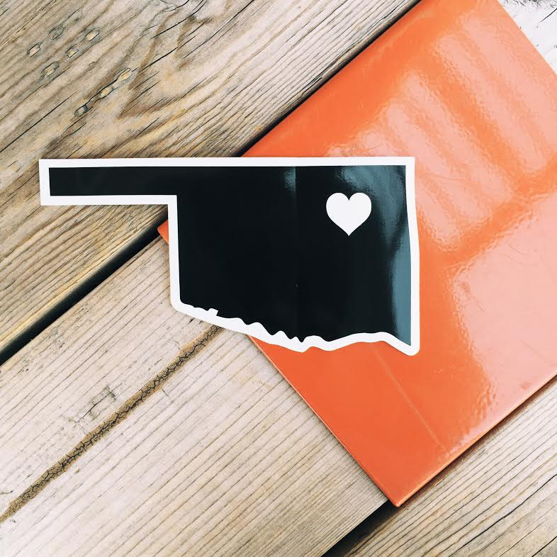 Oklahoma Heart Sticker