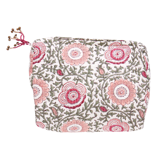 Pink Lisbon Quilted Pouch