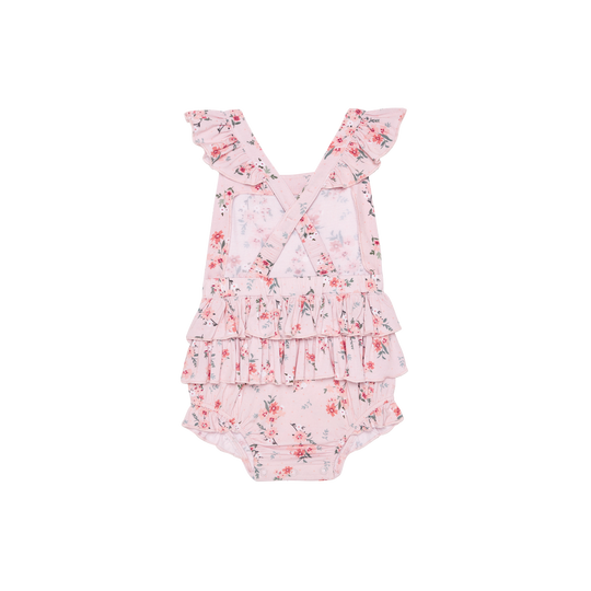 London - Ruffled Strap Bubble Romper