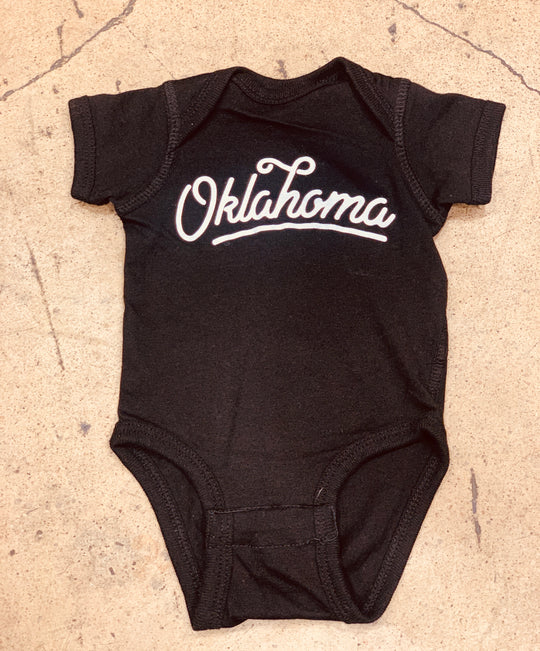 Oklahoma Script Onesie