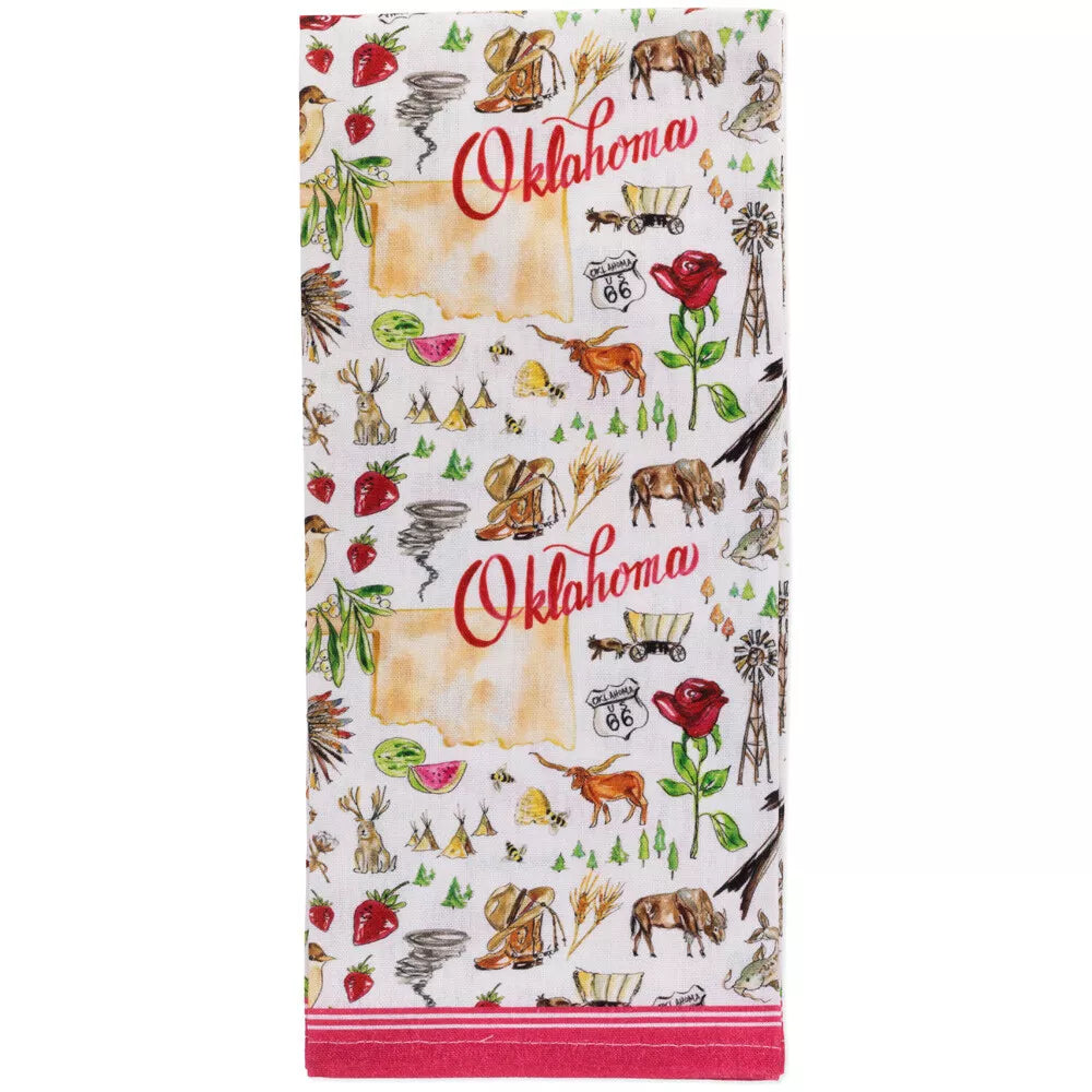 Oklahoma 28" Tea Towels Set of 2 Rosanne Beck