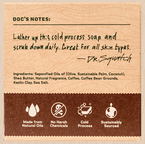 Dr. Squatch Bar Soap - Cold Brew Cleanse